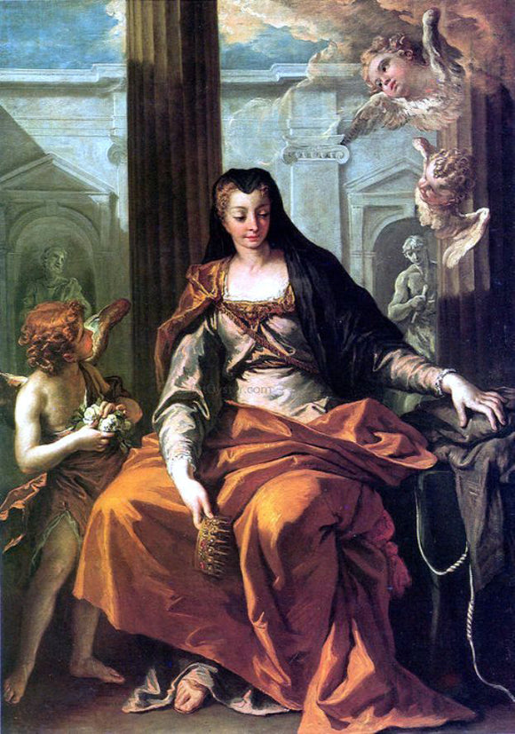  Sebastiano Ricci St Elisabeth of Hungary - Canvas Art Print