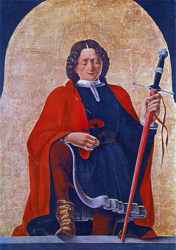  Francesco Del Cossa St Florian (Griffoni Polyptych) - Canvas Art Print