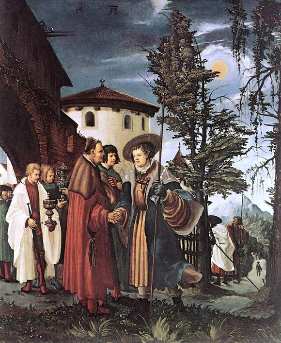  Denys Van Alsloot St. Florian Taking Leave Of The Monastery - Canvas Art Print