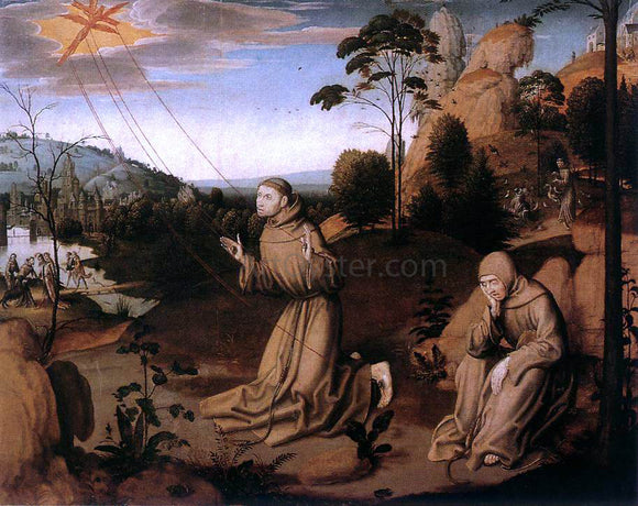  Painters (2) Masters St Francis Altarpiece (central panel) - Canvas Art Print