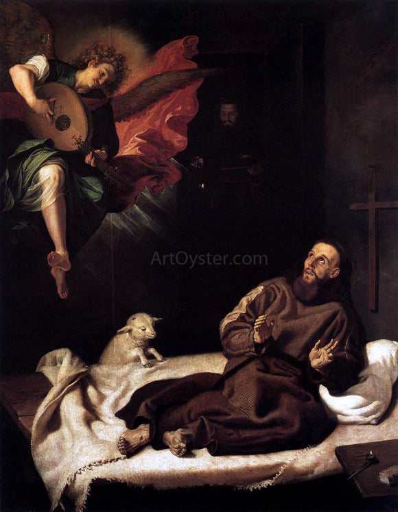  Francisco Ribalta St Francis Comforted by an Angel - Canvas Art Print