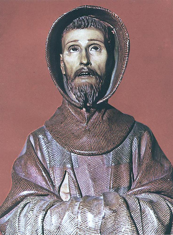  Pedro De Mena St Francis of Assisi - Canvas Art Print