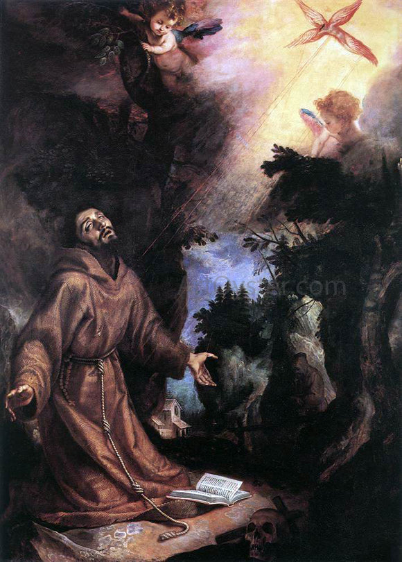  Cigoli St Francis Receives the Stigmata - Canvas Art Print