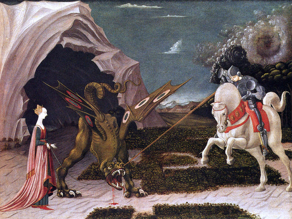  Paolo Uccello St. George and the Dragon - Canvas Art Print