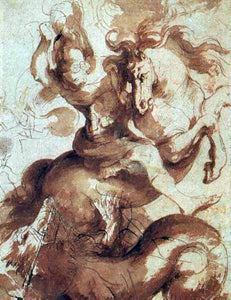  Peter Paul Rubens St. George Slaying the Dragon - Canvas Art Print
