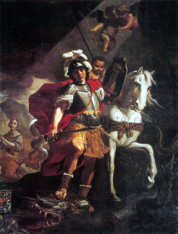  Mattia Preti St. George Victorious over the Dragon - Canvas Art Print