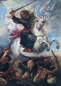  Juan Carreno De Miranda St James the Great in the Battle of Clavijo - Canvas Art Print