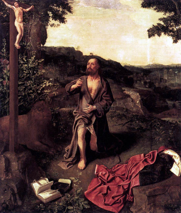  Master Saint Gilles St Jerome - Canvas Art Print