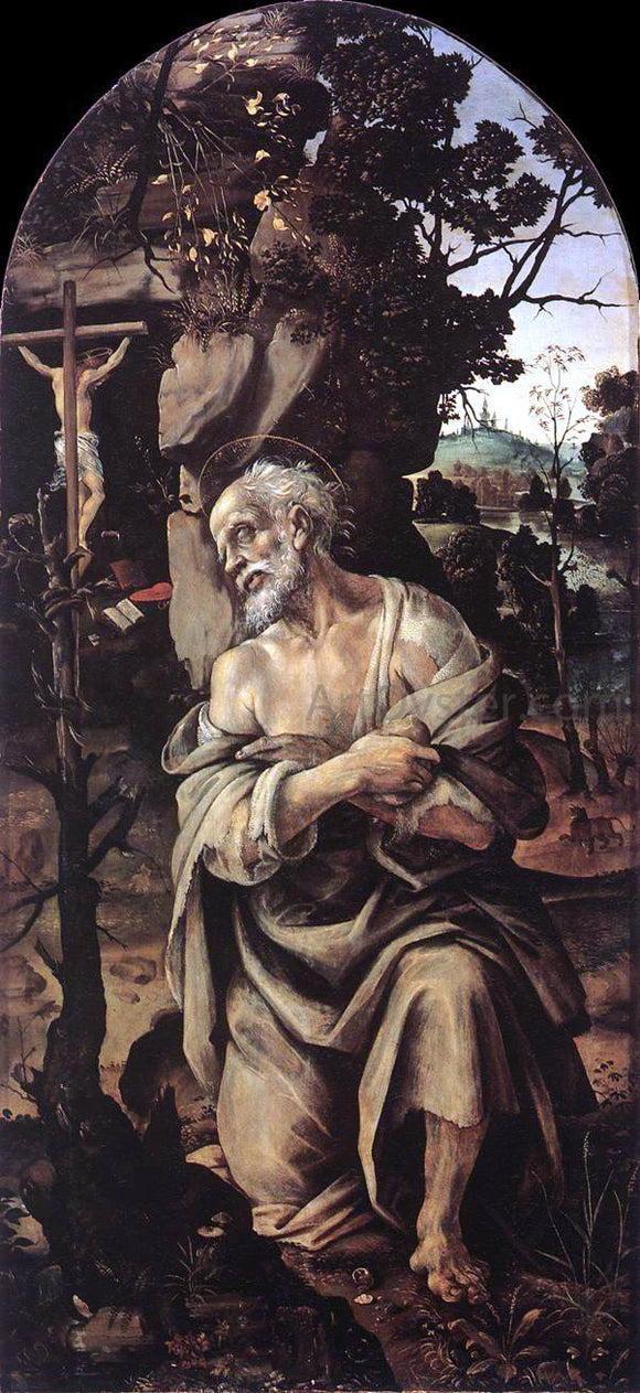  Filippino Lippi St Jerome - Canvas Art Print