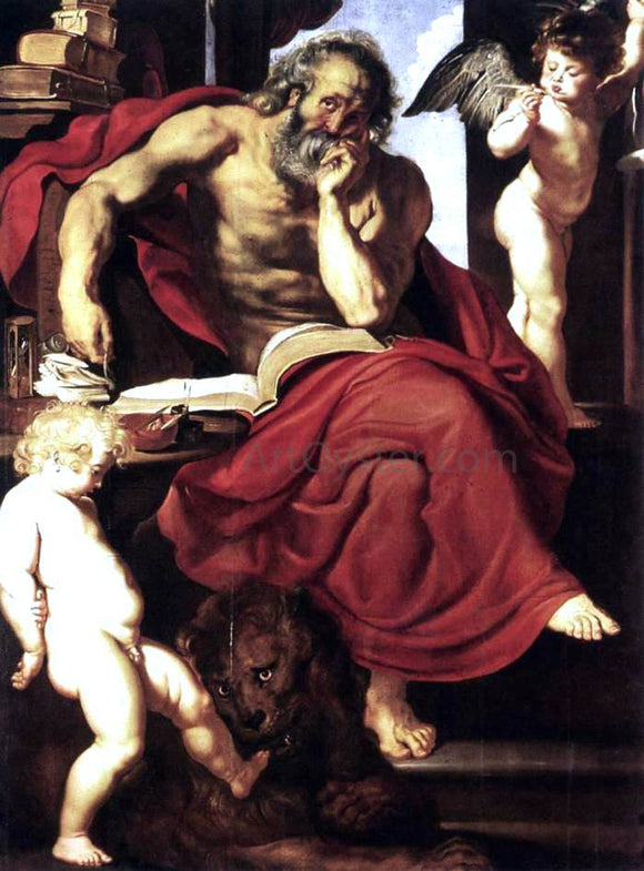  Peter Paul Rubens St Jerome in His Hermitage - Canvas Art Print