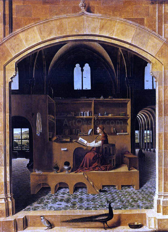  Antonello Da Messina St Jerome in his Study - Canvas Art Print