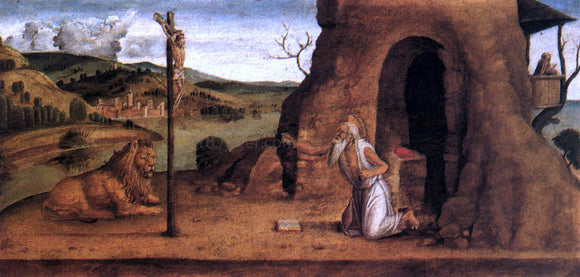  Lazzaro Bastiani St Jerome in the Desert - Canvas Art Print