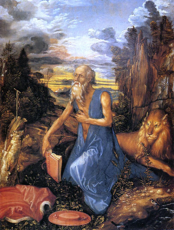  Albrecht Durer St. Jerome in the Wilderness - Canvas Art Print