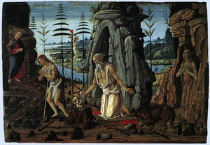  Jacopo Del Sellaio St Jerome in the Wilderness - Canvas Art Print