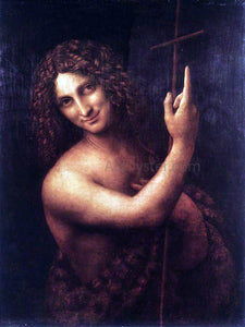  Leonardo Da Vinci St John the Baptist - Canvas Art Print