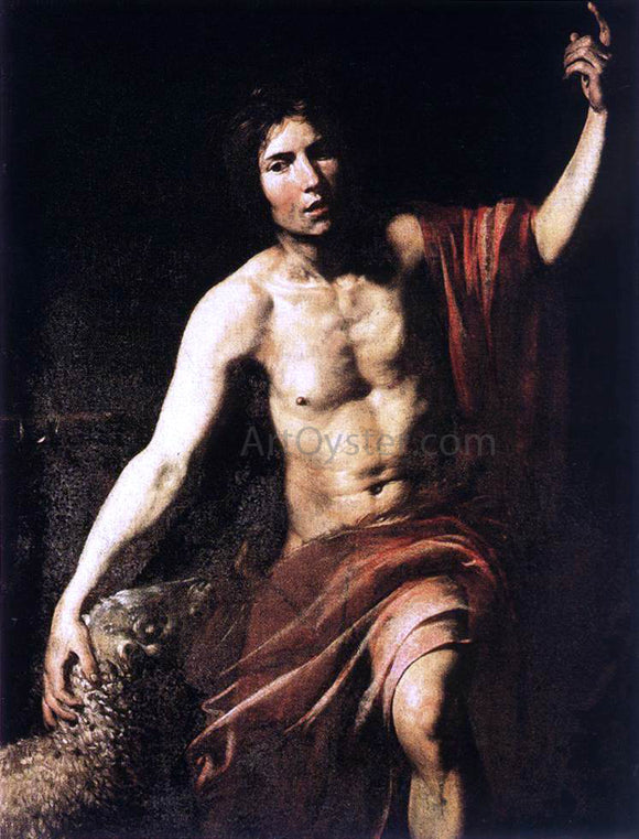  Valentin De boulogne St John the Baptist - Canvas Art Print