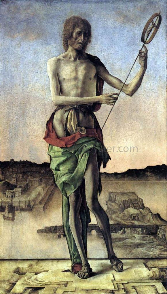  Ercole De' Roberti St John the Baptist - Canvas Art Print