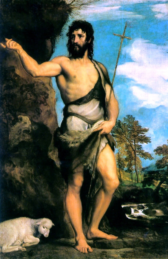  Titian St. John the Baptist - Canvas Art Print