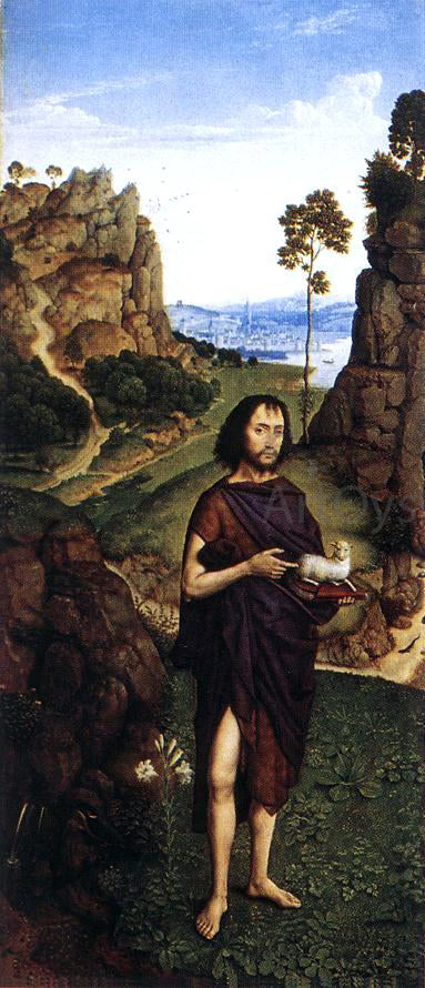  The Younger Dieric Bouts St John the Baptist - Canvas Art Print