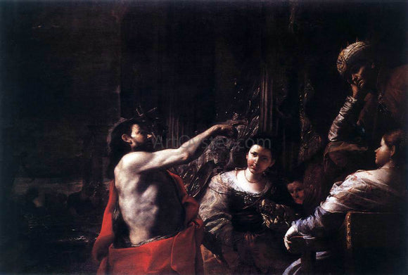  Mattia Preti St John the Baptist Before Herod - Canvas Art Print
