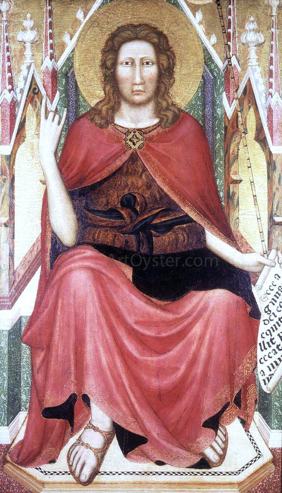  Unknown (4) Masters St John the Baptist Enthroned - Canvas Art Print