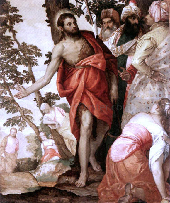  Paolo Veronese St John the Baptist Preaching - Canvas Art Print