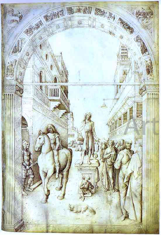  Jacopo Bellini St. John the Baptist Preaching - Canvas Art Print