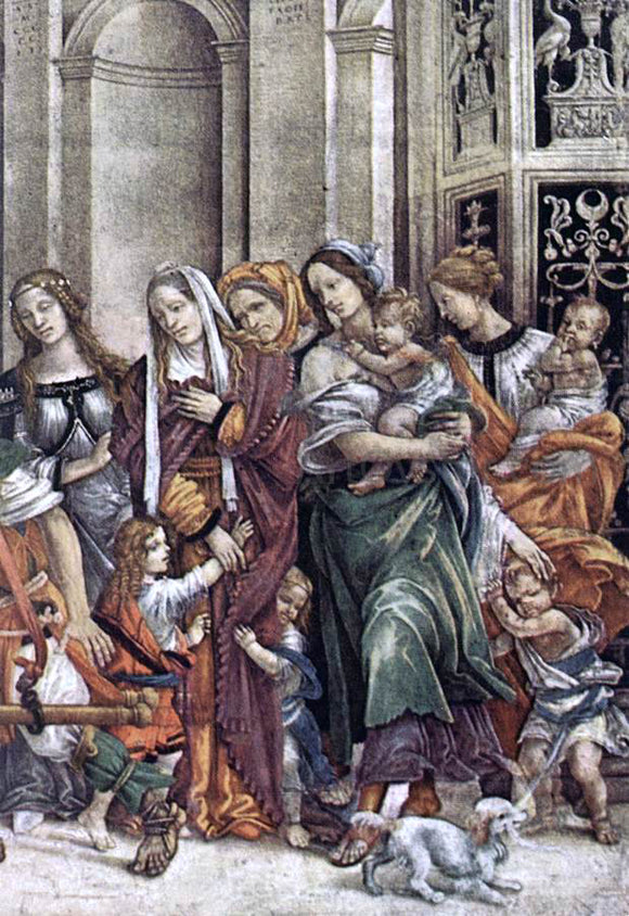  Filippino Lippi St John the Evangelist Resuscitating Druisana (detail) - Canvas Art Print