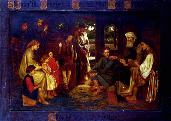  Valentine Cameron Prinsep St John the Evangelist teaching the New Commandment-'That ye love one another' - Canvas Art Print
