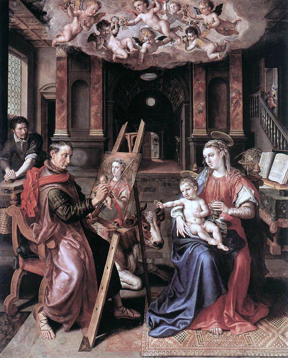  Marten De Vos St Luke Painting the Virgin Mary - Canvas Art Print