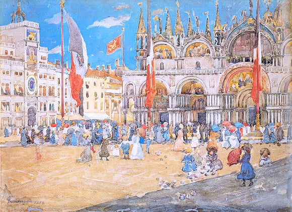  Maurice Prendergast St. Mark's, Venice - Canvas Art Print
