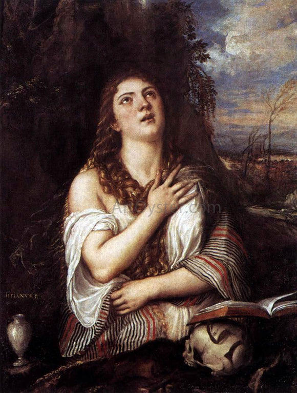  Titian St Mary Magdalene - Canvas Art Print