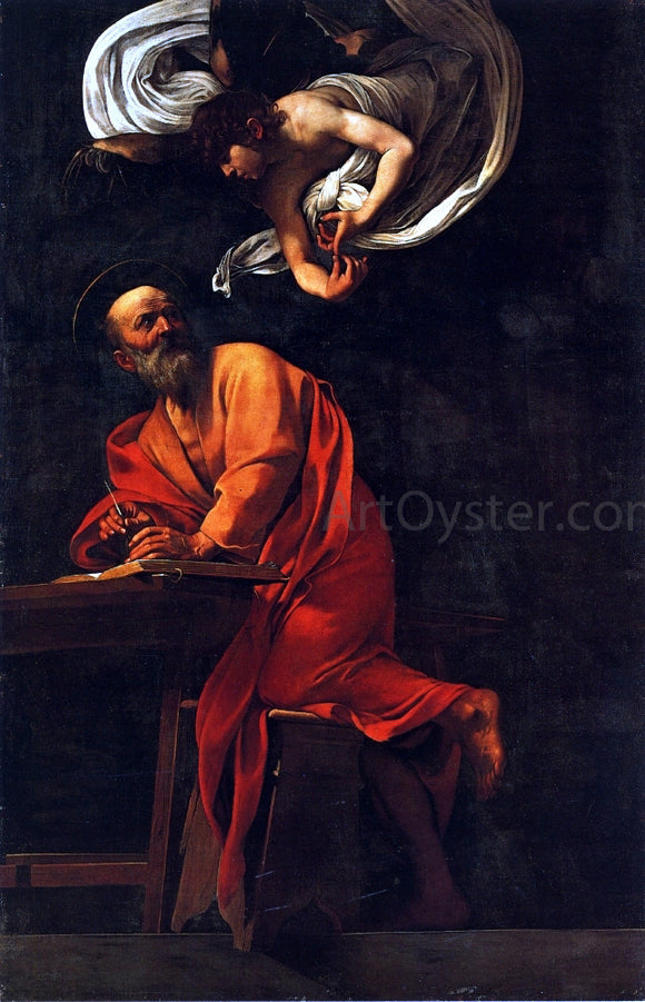  Caravaggio St. Matthew and the Angel - Canvas Art Print