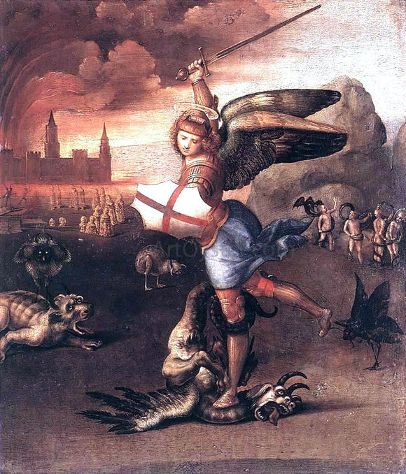  Raphael St Michael and the Dragon - Canvas Art Print