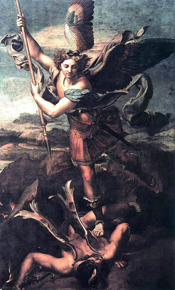  Raphael St Michael and the Satan - Canvas Art Print