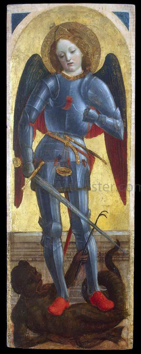  Vincenzo Foppa St Michael Archangel - Canvas Art Print