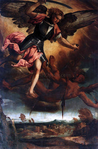  Bonifazio Veronese St Michael Vanquishing the Devil - Canvas Art Print