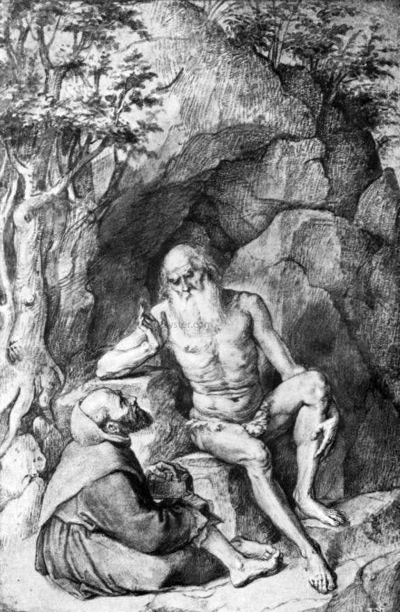  Peter Paul Rubens St. Onufrij Instruct Monk - Canvas Art Print