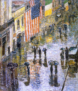  Frederick Childe Hassam St. Patrick's Day, 1919 - Canvas Art Print