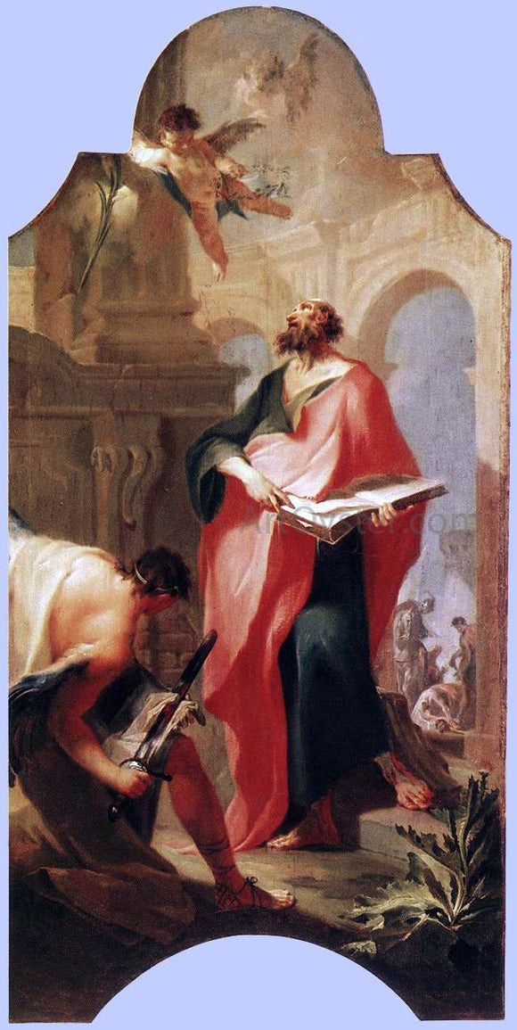  Franz Anton Maulbertsch St Paul - Canvas Art Print