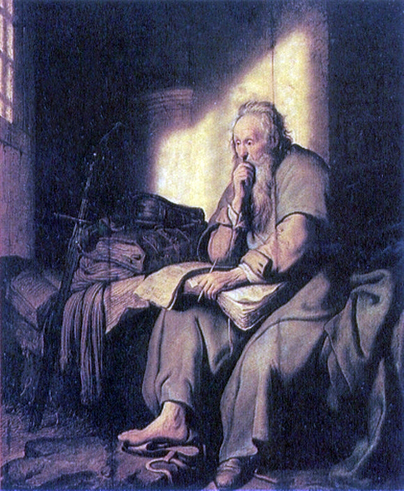  Rembrandt Van Rijn St. Paul in Prison - Canvas Art Print