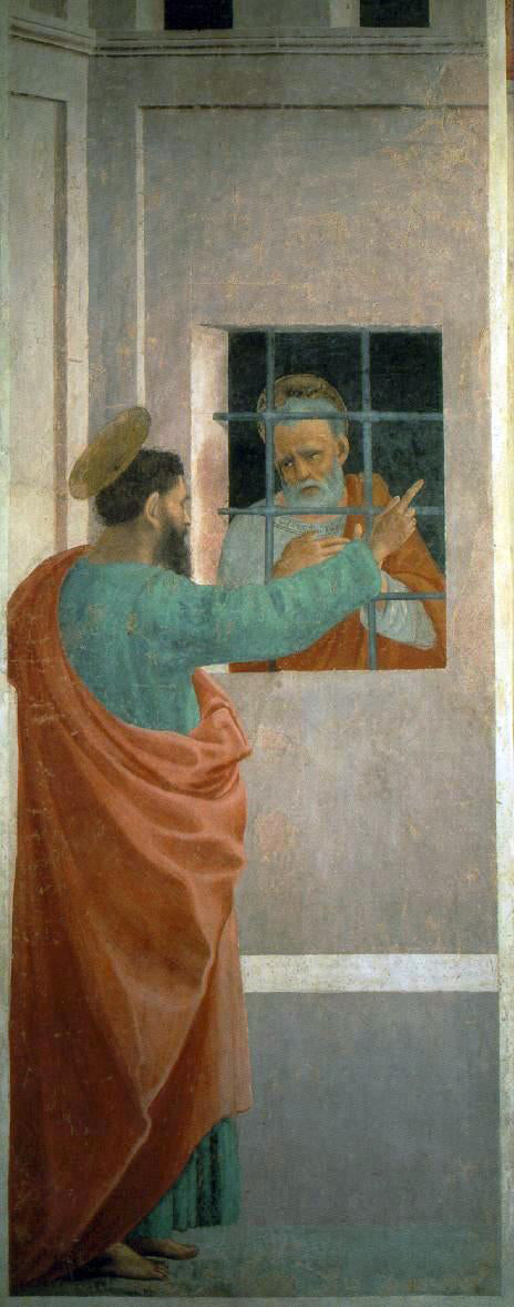  Filippino Lippi St Paul Visits St Peter in Prison - Canvas Art Print
