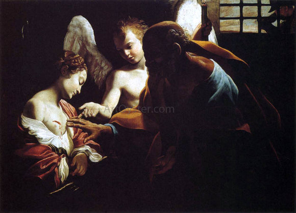  Giovanni Lanfranco St Peter Healing St Agatha - Canvas Art Print