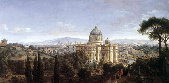  Caspar Andriaans Van Wittel St Peter's in Rome - Canvas Art Print