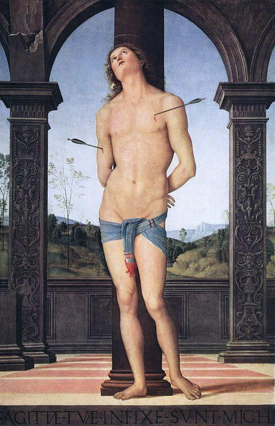  Pietro Perugino St Sebastian - Canvas Art Print