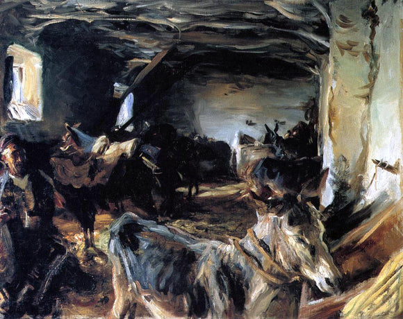  John Singer Sargent Stable at Cuenca - Canvas Art Print