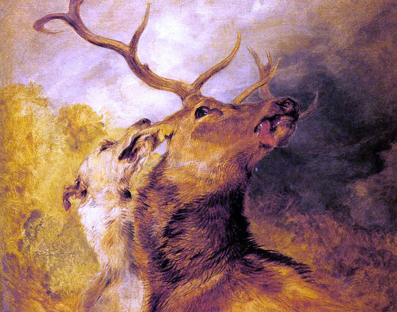  Sir Edwin Henry Landseer Stag and Hound - Canvas Art Print