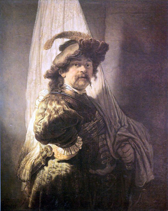  Rembrandt Van Rijn Standard Bearer - Canvas Art Print