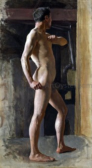  Edward Potthast Standing Nude - Canvas Art Print