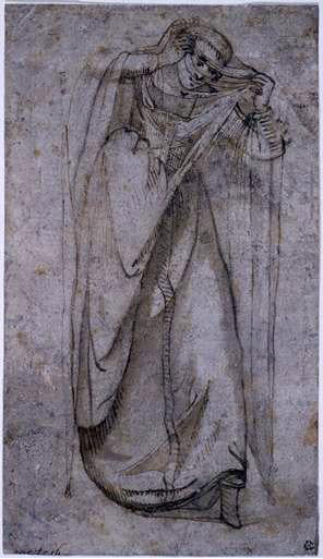  Gentile Bellini Standing Woman - Canvas Art Print